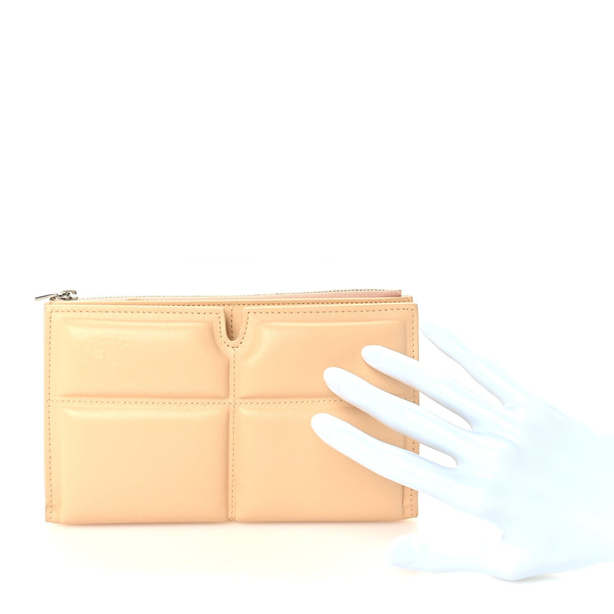 Lambskin Snip Wallet Peach