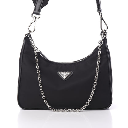 Prada Nylon Re-Edition 2005 Shoulder Bag Black 6 of 8