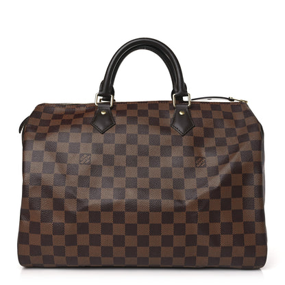 Louis Vuitton Damier Ebene Speedy 35 1 of 8
