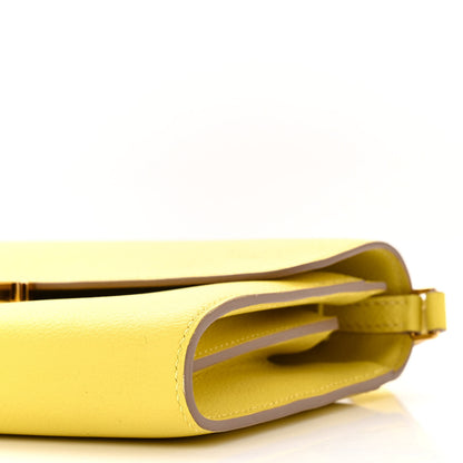 Hermes Evercolor Constance Wallet To Go Lime 10 of 11