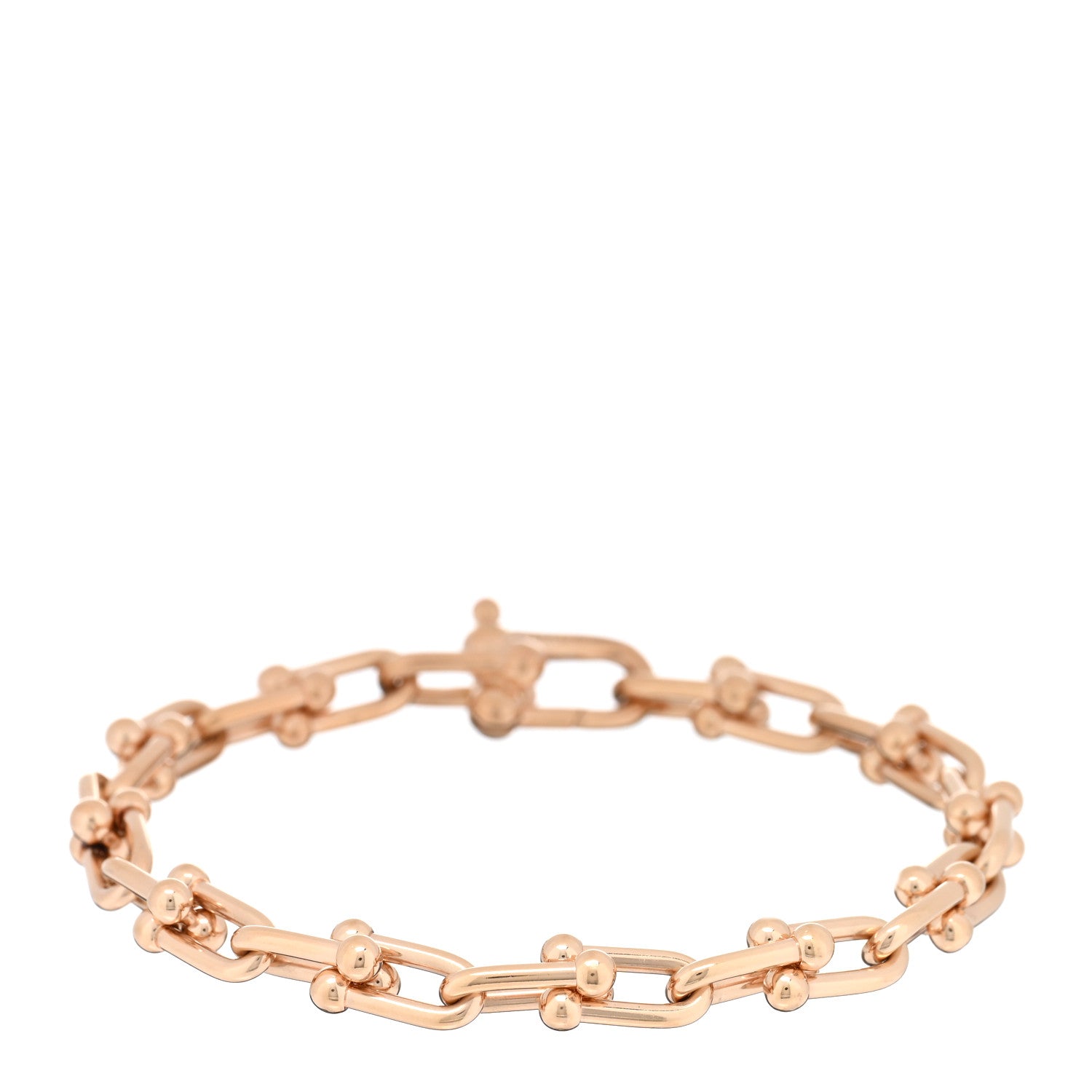 Tiffany 18K Rose Gold Small HardWear Link Bracelet 1 of 4