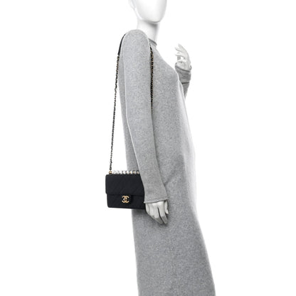 Chanel Lambskin Quilted Small Chic Pearls Flap Black 2 of 7