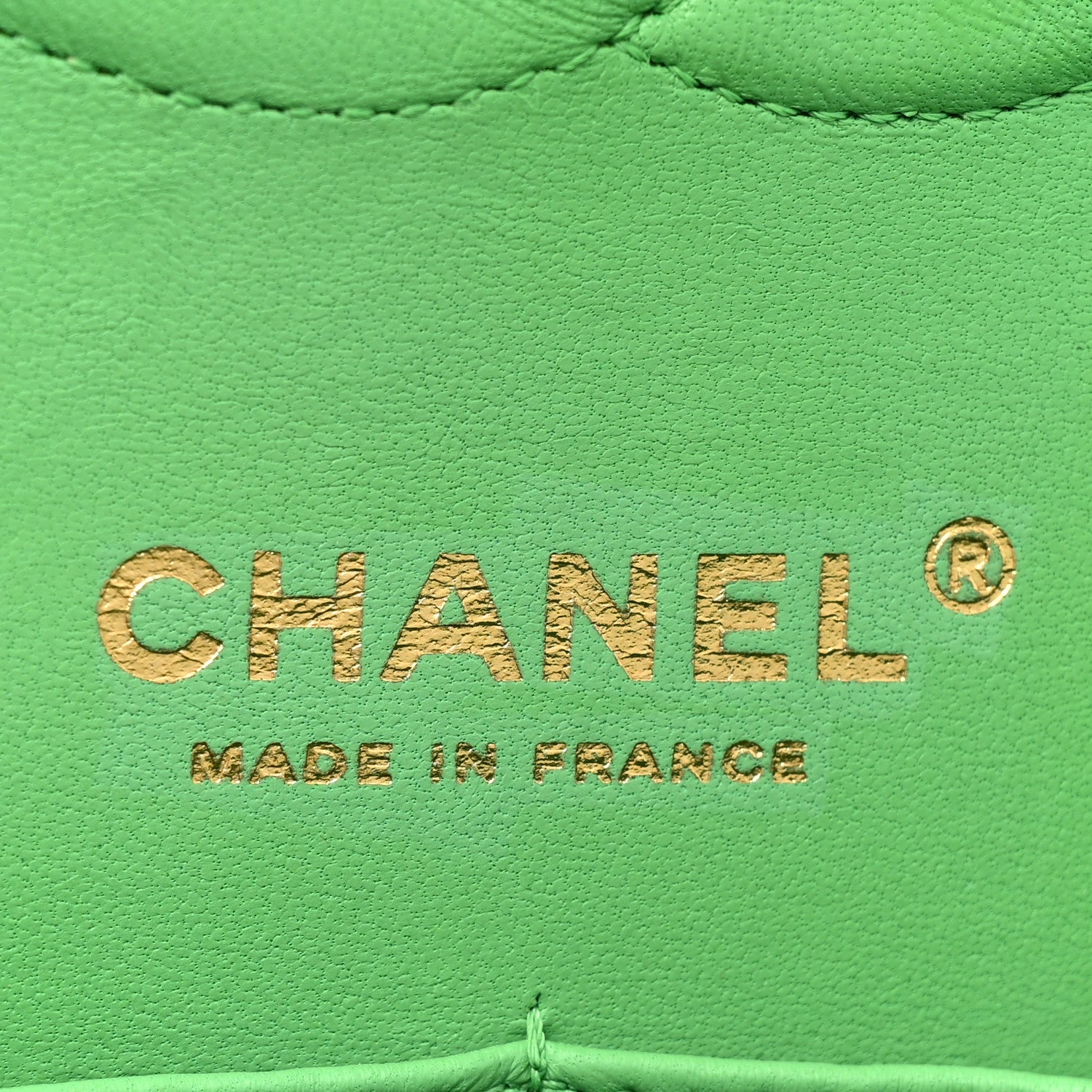 Chanel Caviar Quilted Medium Double Flap Green 5 of 7