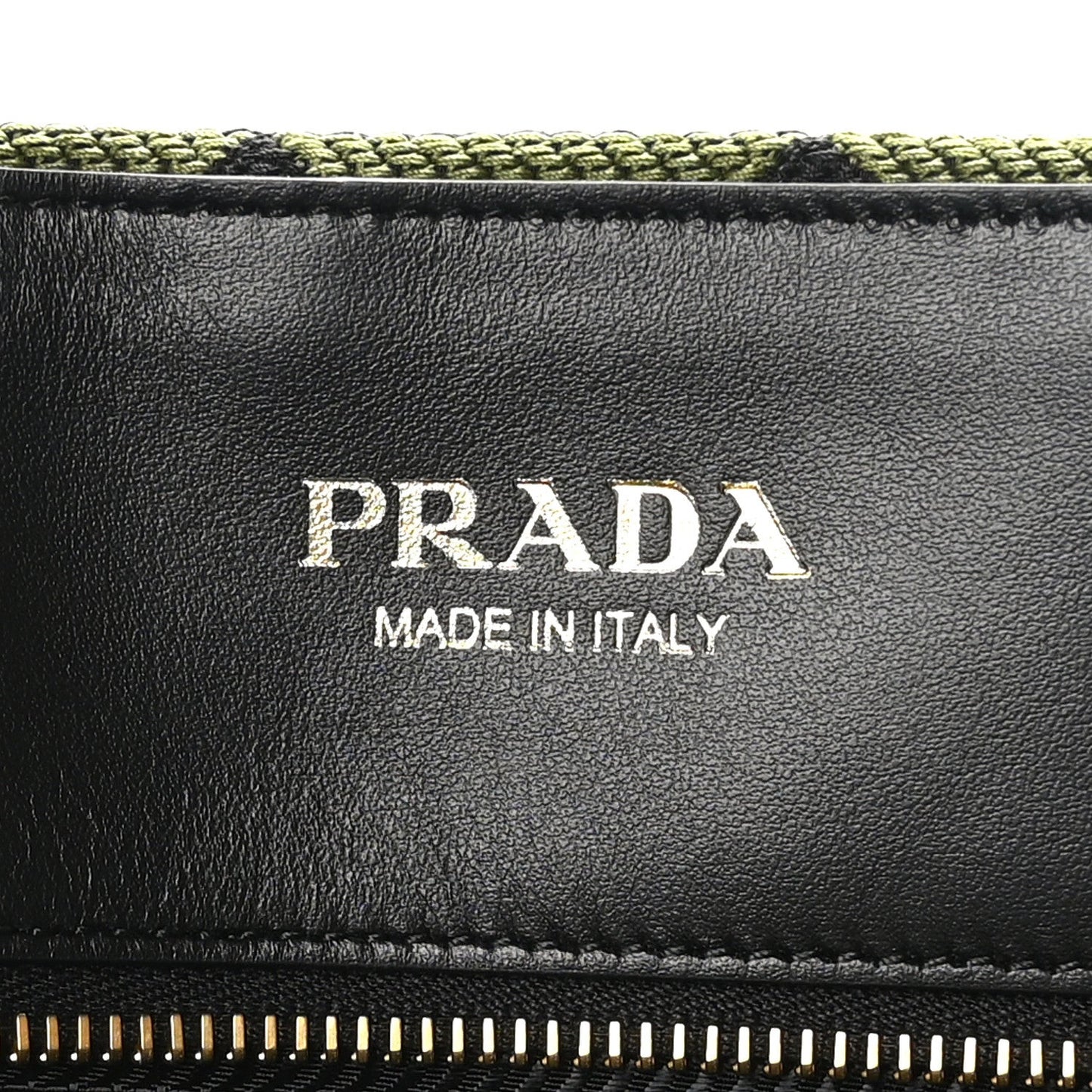 Jacquard Saffiano Triangolo Symbole Embroidered Shopping Tote Black Edera
