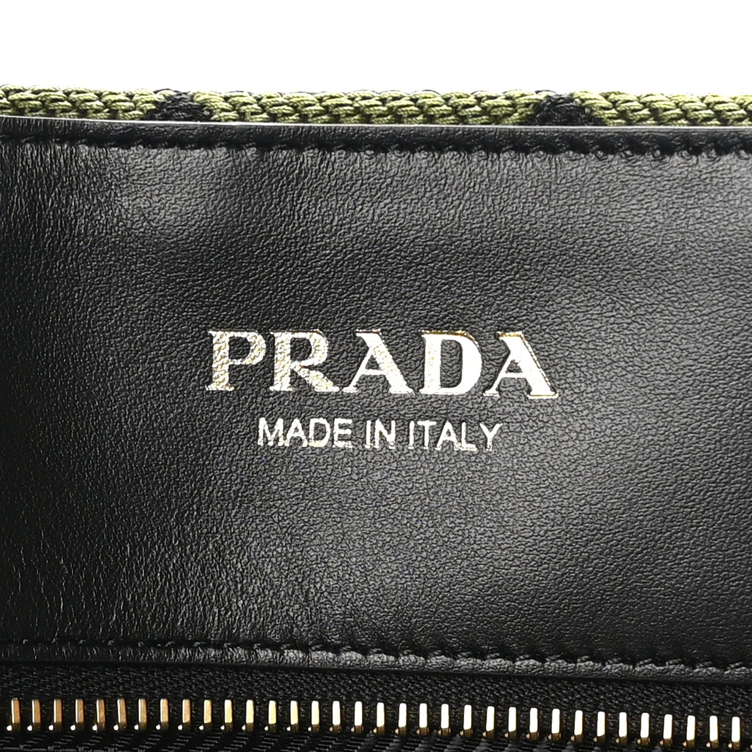 Prada Jacquard Saffiano Triangolo Symbole Embroidered Shopping Tote Black Edera 6 of 7