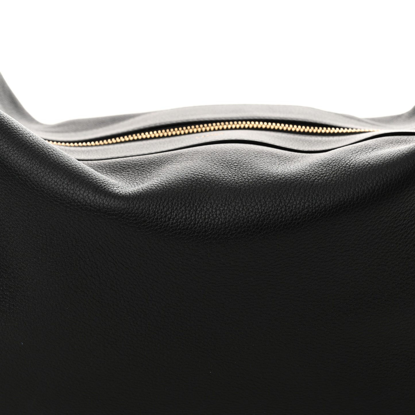 Supple Calfskin Large Romy Shoulder Bag Black