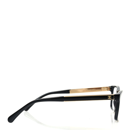 Chanel Acetate Square Clear Glasses 3278 Black Gold 3 of 7