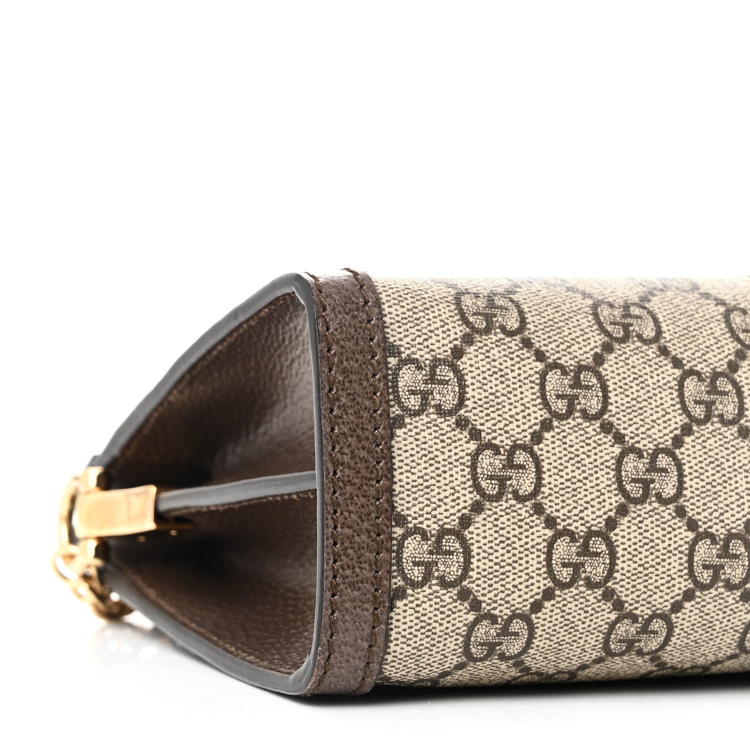 Gucci GG Supreme Monogram Web Small Ophidia Chain Shoulder Bag Brown 9 of 10