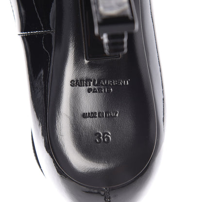 Saint Laurent Patent Opyum Appelle Moi Ankle Strap Pump 36 Black 7 of 12