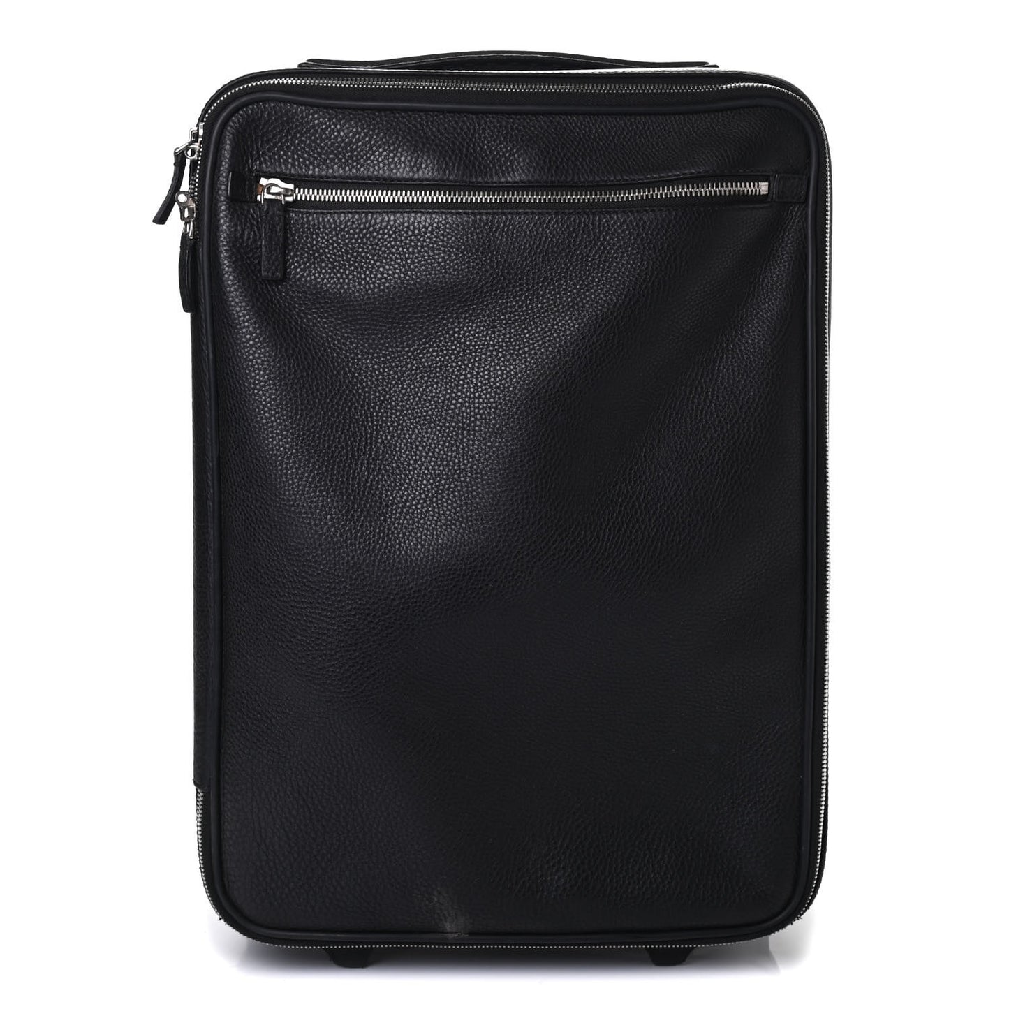 Calfskin Carry On Luggage Black