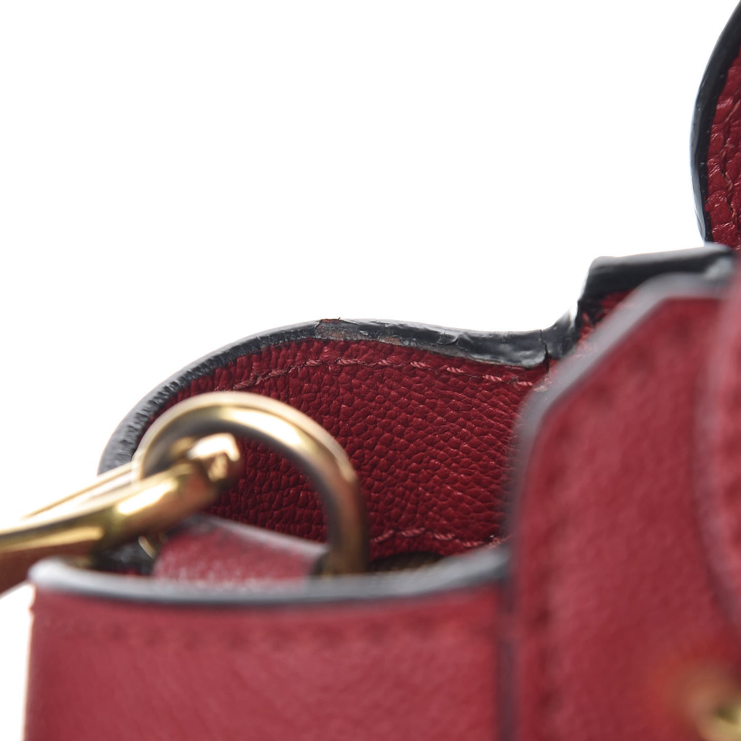 Soft Grain Medium Buckle Tote Parade Red