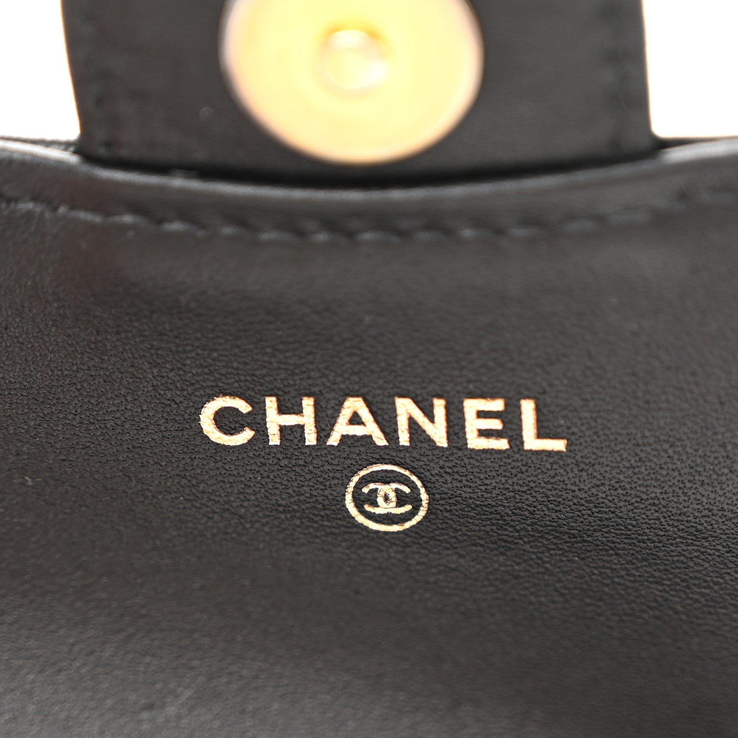 Chanel Lambskin Coco Enamel Quilted Mini Chain Belt Bag Black 6 of 11