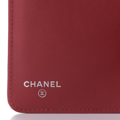Chanel Caviar Quilted Zipped Pocket Wallet Red 7 of 10