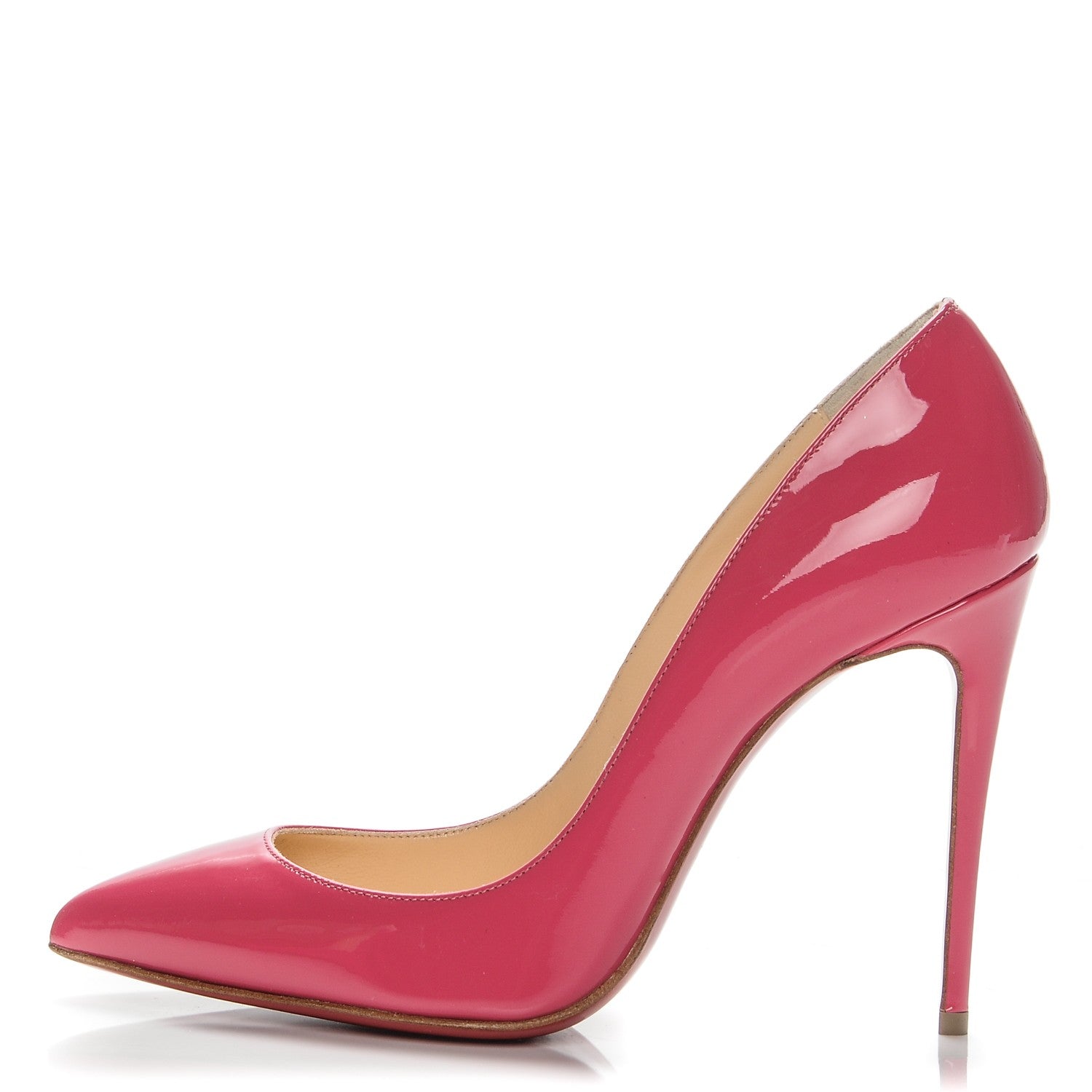 Christian Louboutin Patent Pigalle Follies 100 Pumps 36.5 Bonbon 1 of 7