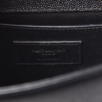 Saint Laurent Grain De Poudre Small Monogram Kate Satchel Black 6 of 10