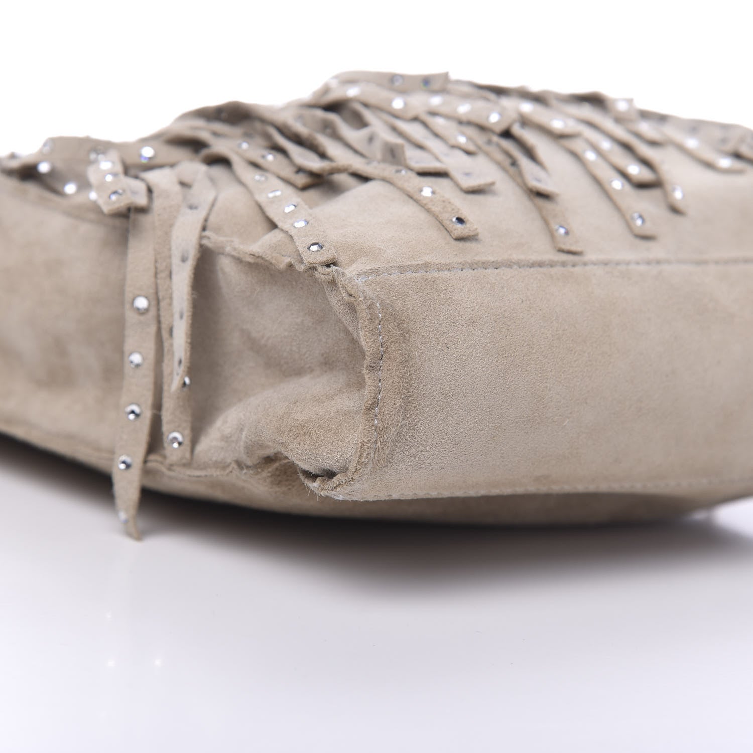 Chanel Suede Mini Fringe Tote Beige 11 of 13