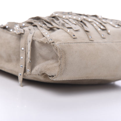 Chanel Suede Mini Fringe Tote Beige 11 of 13