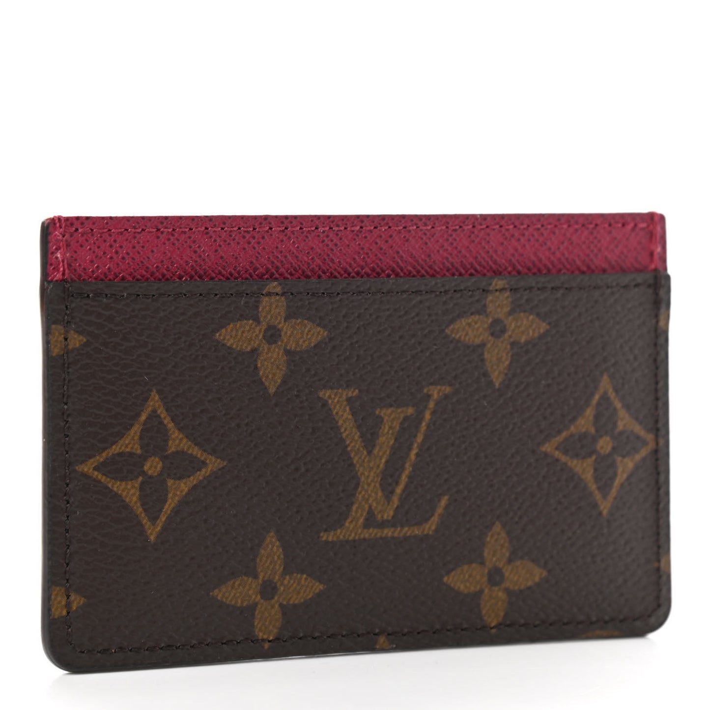 Monogram Card Holder Fuchsia