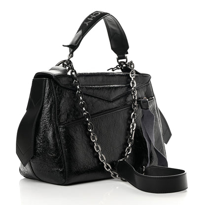 Givenchy Creased Patent Calfskin Medium ID Flap Black 3 of 11