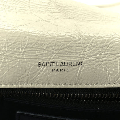 Saint Laurent Crinkled Calfskin Matelasse Monogram Medium Niki Chain Satchel Crema Soft 5 of 8