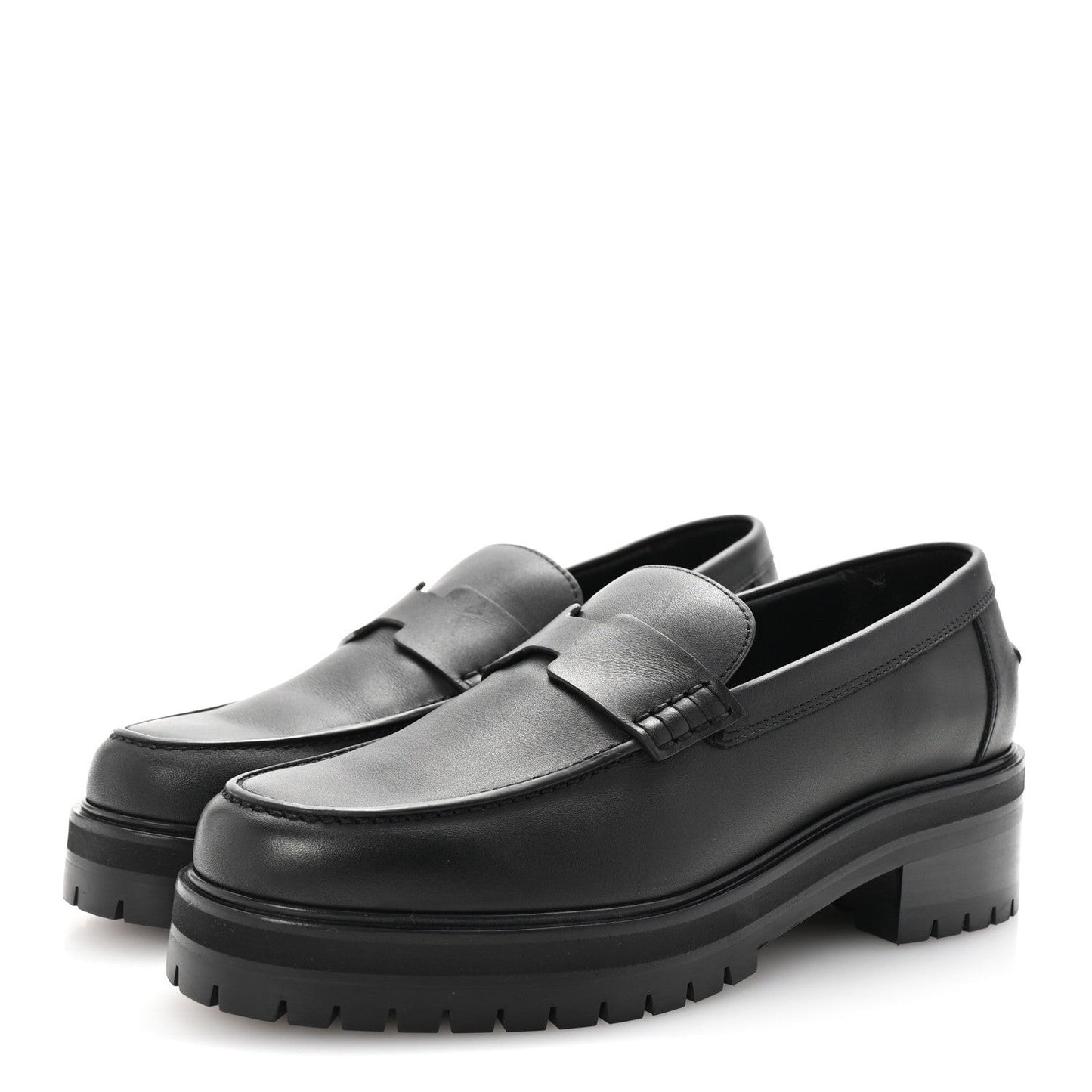 Calfskin Ivy Loafer 38 Black
