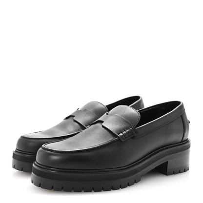 Hermes Calfskin Ivy Loafer 38 Black 4 of 7