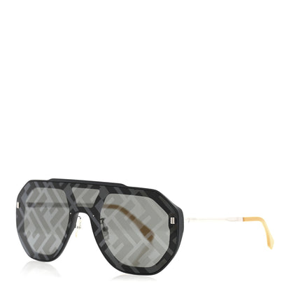Fendi Acetate FF Aviator Sunglasses FE40006U Black Yellow 1 of 6