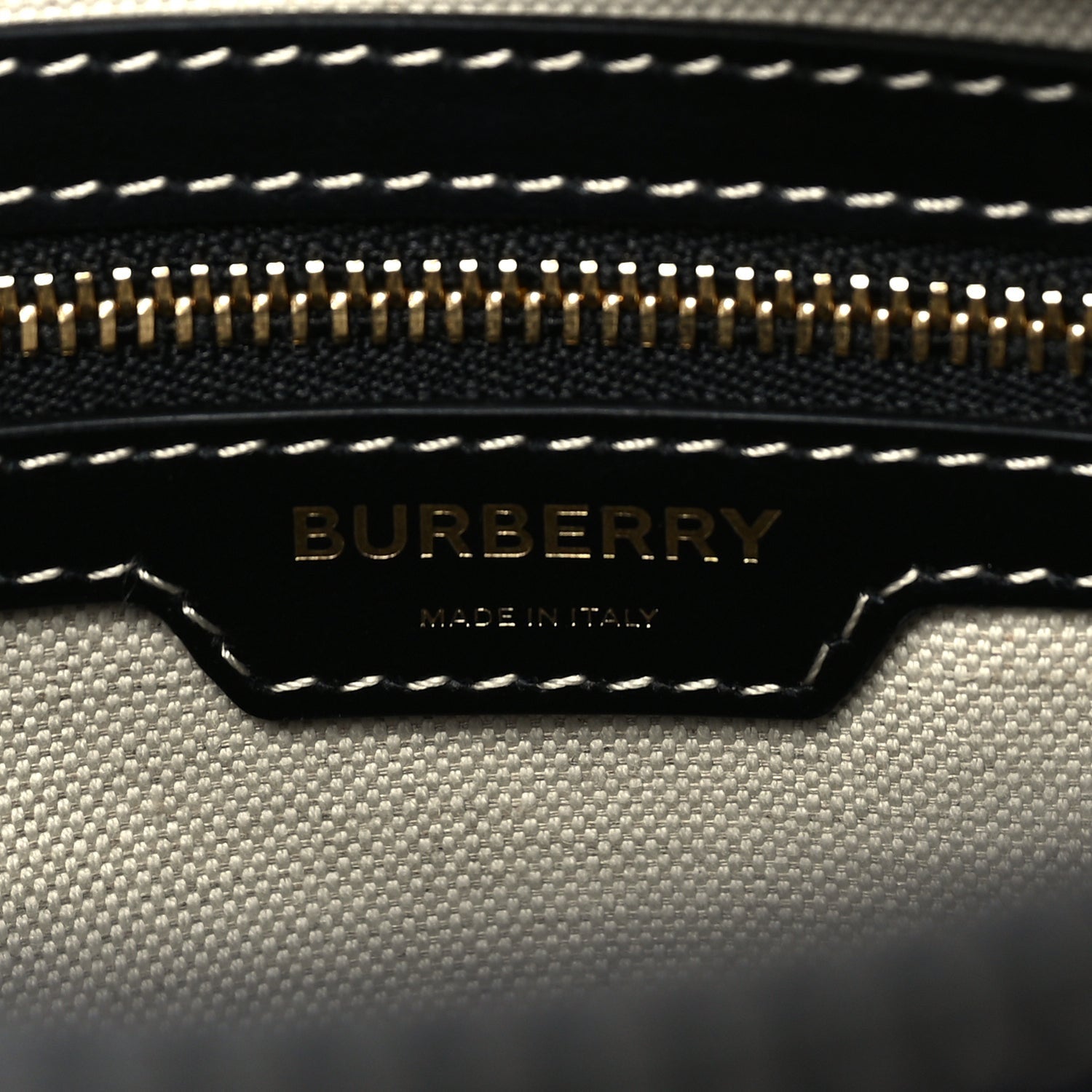 Burberry Canvas Smooth Calfskin Two Tone Small Pocket Bag  Black 5 of 8