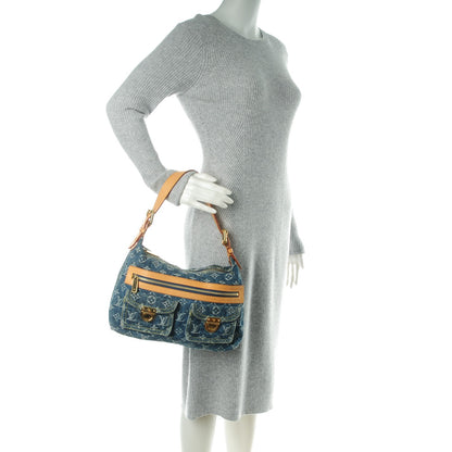 Louis Vuitton Monogram Denim Baggy PM Blue 2 of 11