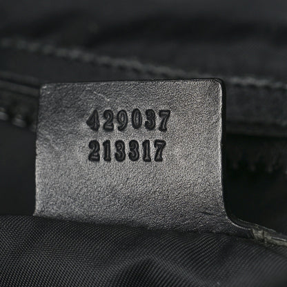 Gucci Techno Canvas GucciGhost Double Buckle Backpack Black New Acquamarine 8 of 13