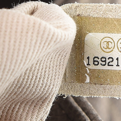 Chanel Iridescent Caviar Medium Lady Pearly Flap Khaki 8 of 14