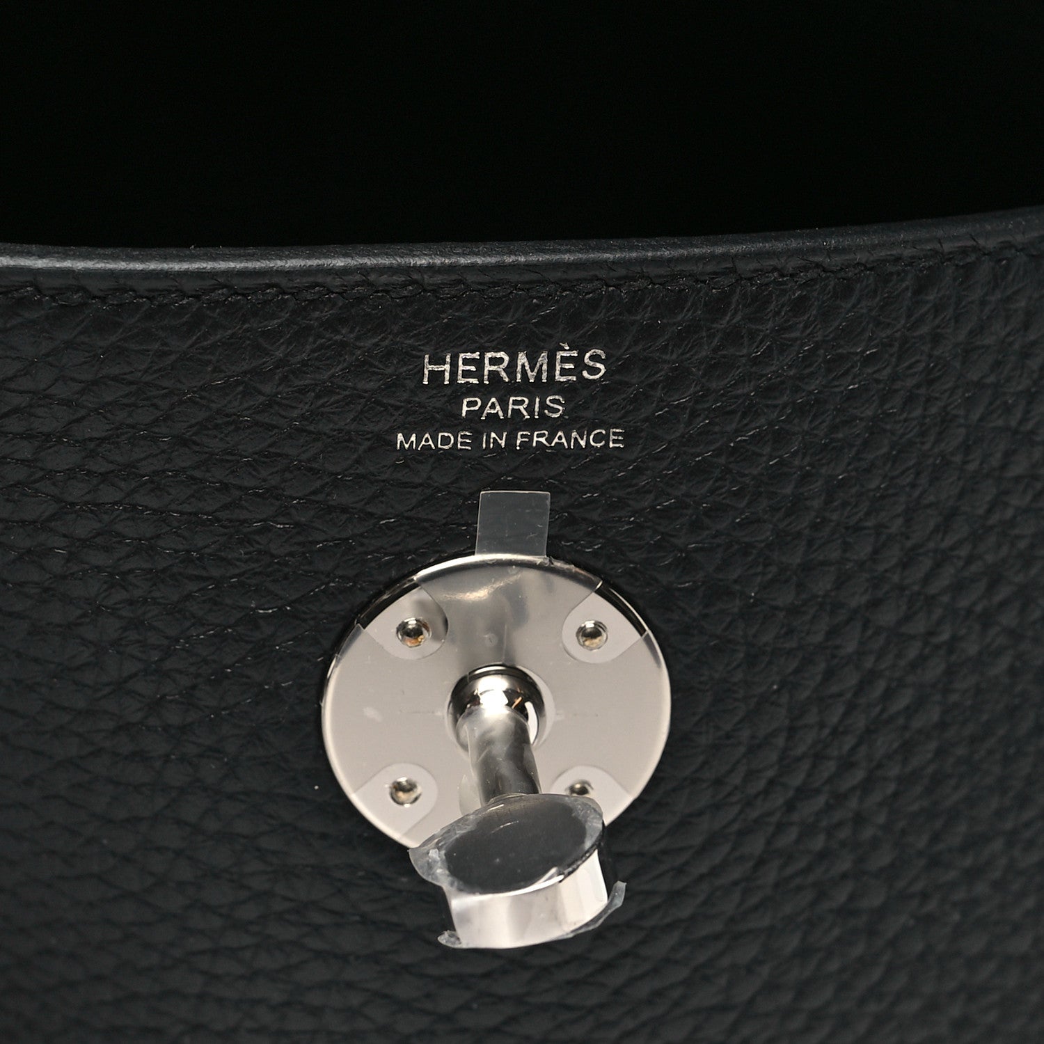 Hermes Taurillon Clemence Lindy 26 Black 6 of 11