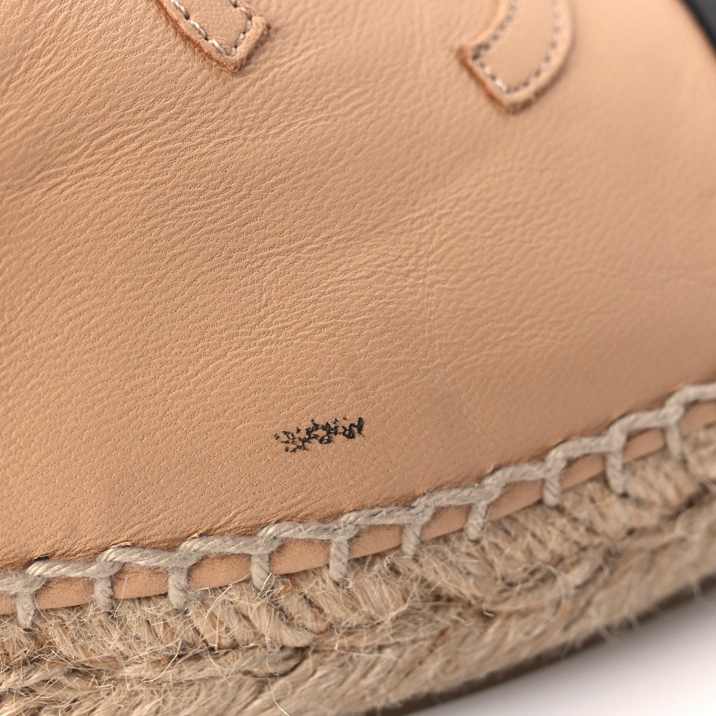 Lambskin CC Espadrilles 37 Beige Black