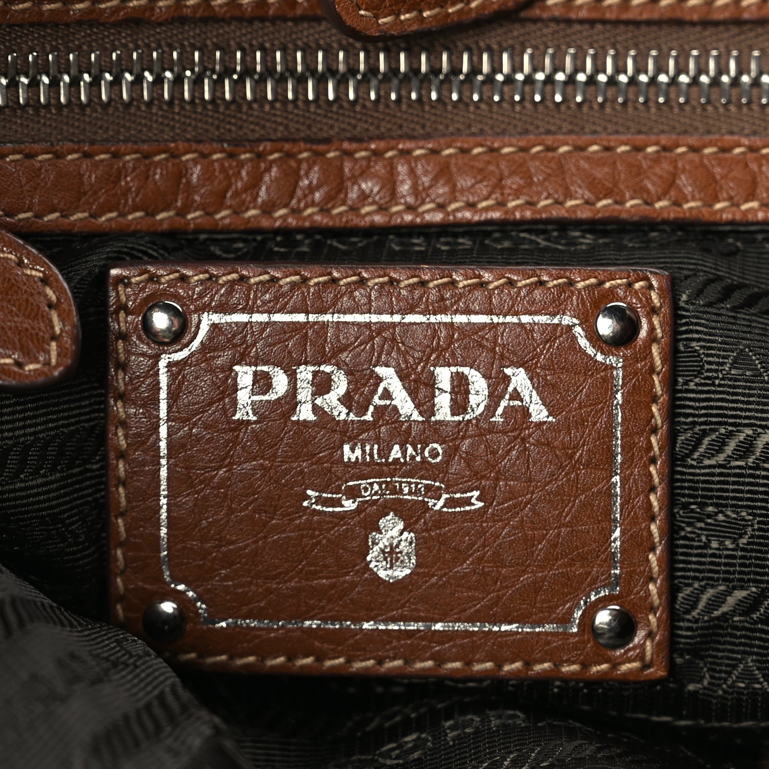Prada Vitello Daino Hobo Nocciolo 5 of 9