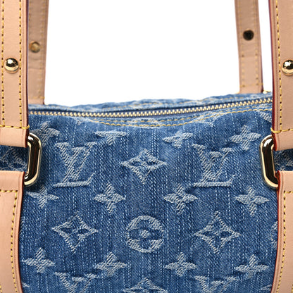 Louis Vuitton Monogram Denim Papillon Denim Blue 7 of 7