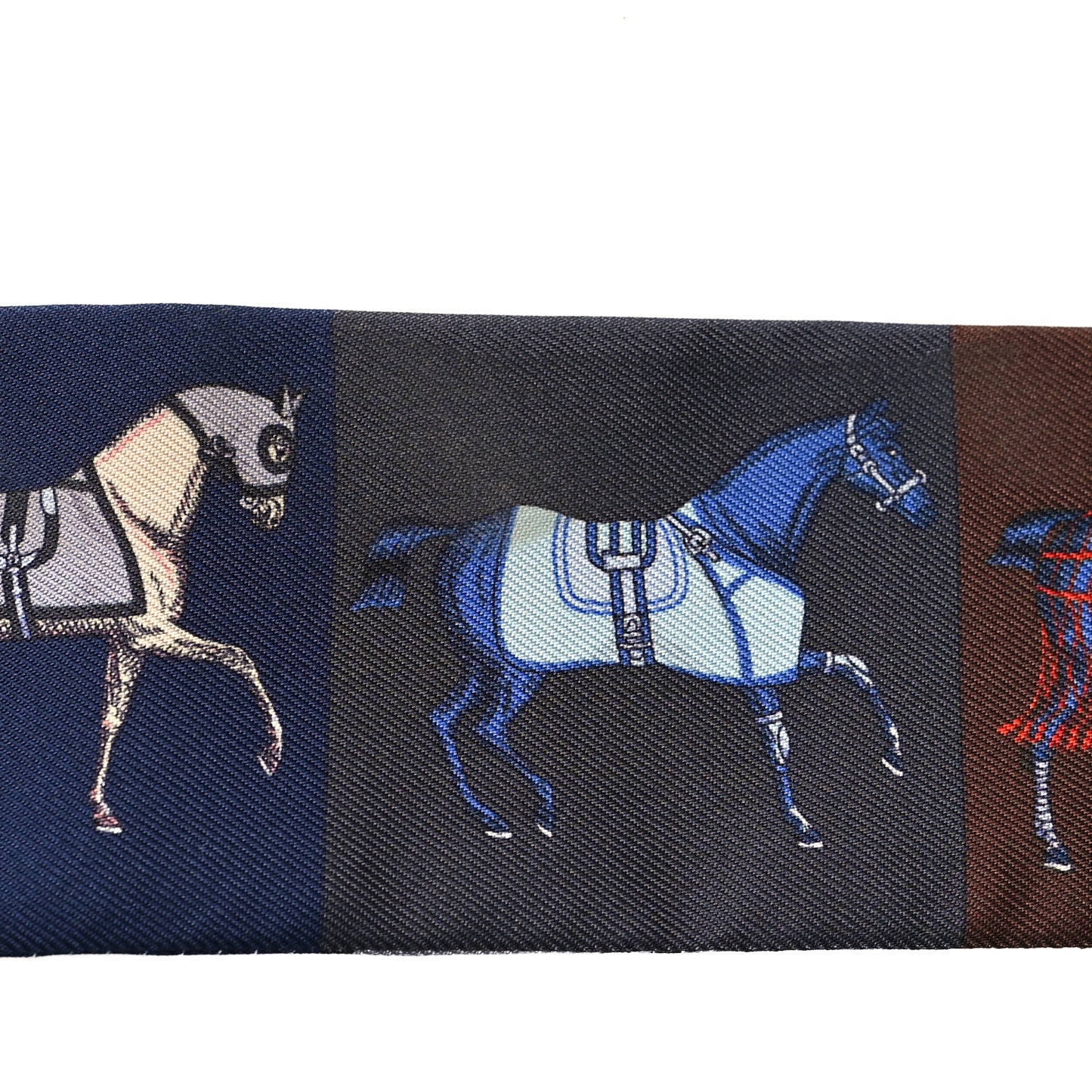 Silk Couvertures Nouvelles Twilly Marine Noisette Ciel