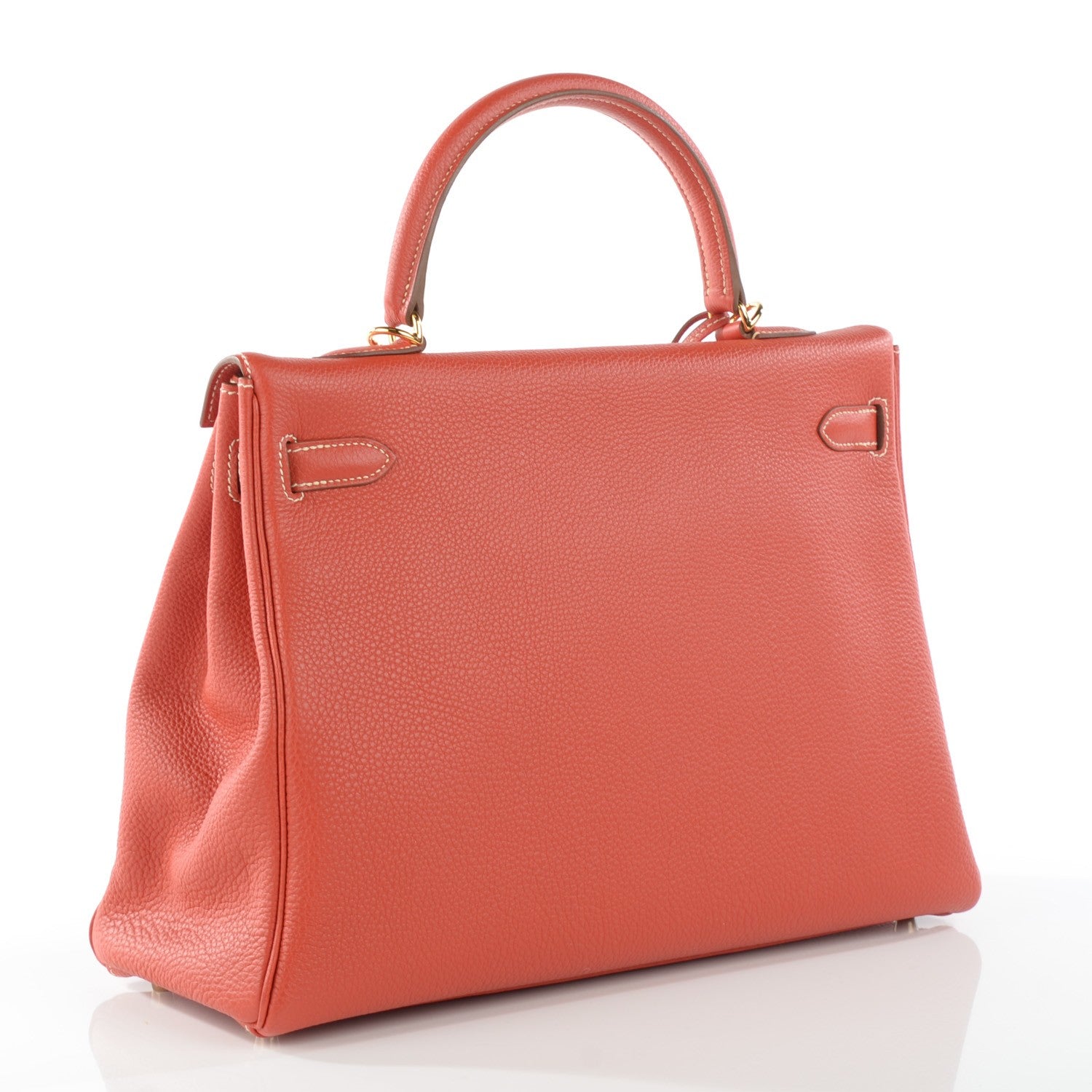 Hermes Togo Kelly Retourne 35 Sanguine 3 of 17