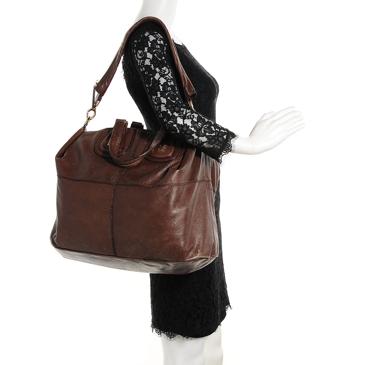 Givenchy Calfskin Large Nightingale Dark Brown 2 of 8