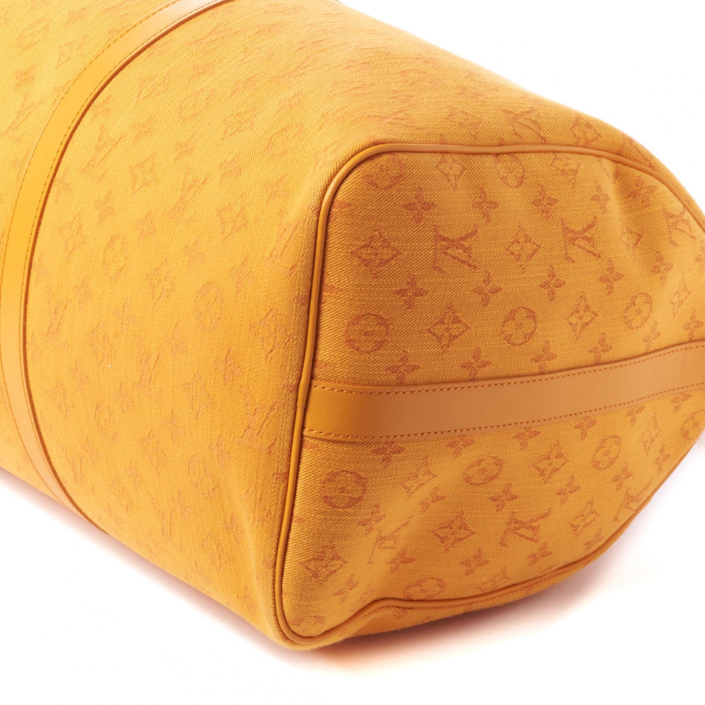 Denim Monogram Keepall Bandouliere 50 Ocre