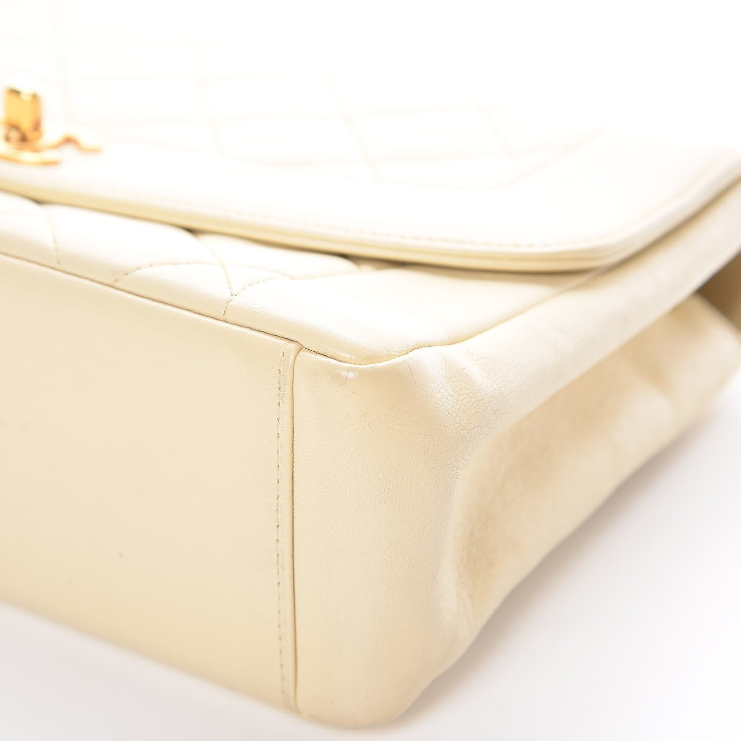 Chanel Lambskin Quilted Small Single Flap Beige 12 of 17