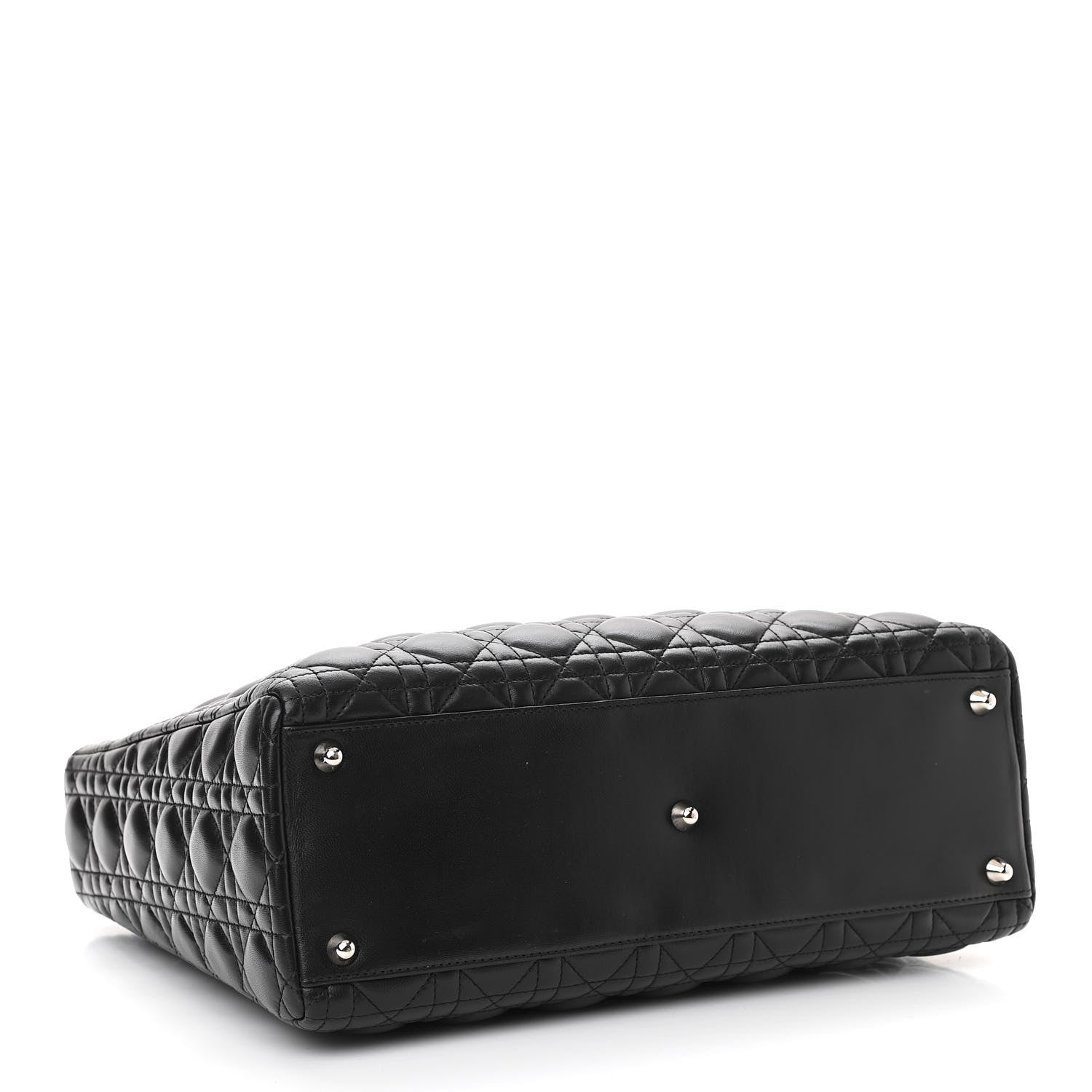 Christian Dior Lambskin Cannage Large Lady Dior Black 4 of 10