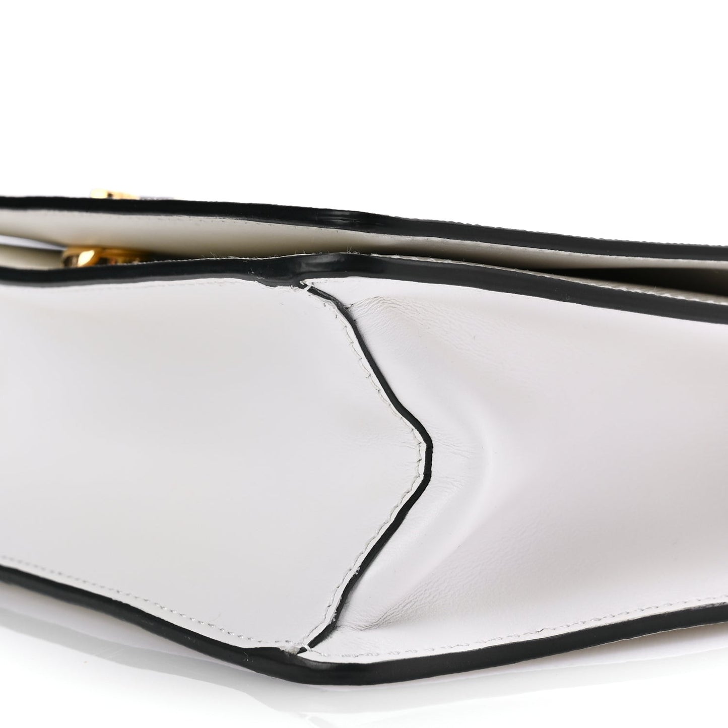 Saffiano Chain Shoulder Bag  White