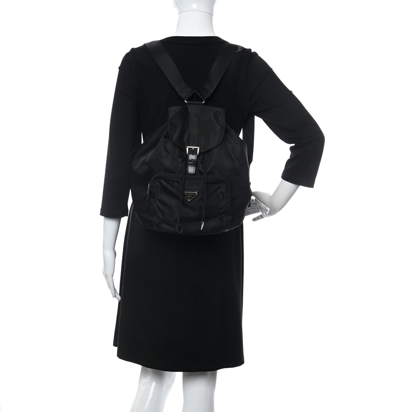 Tessuto Nylon Vela Small Backpack Black