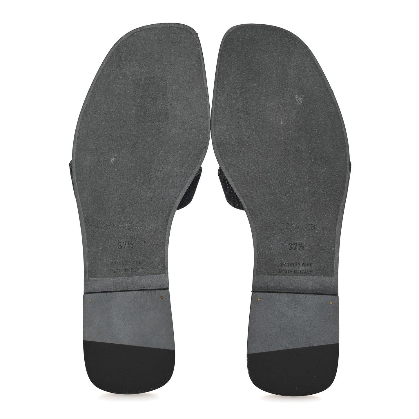 Denim Canvas Oran Sandals 37.5 Bleu Brut