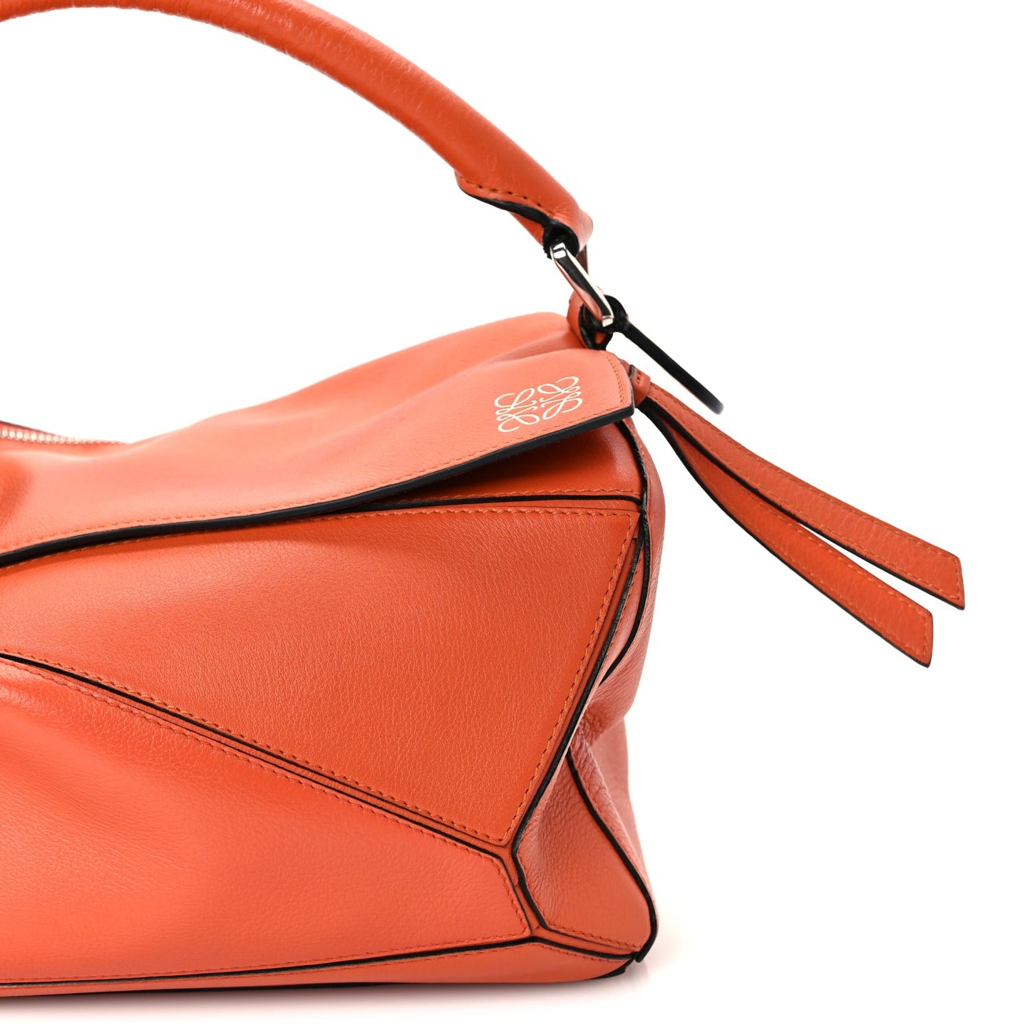 Calfskin Medium Puzzle Bag Orange