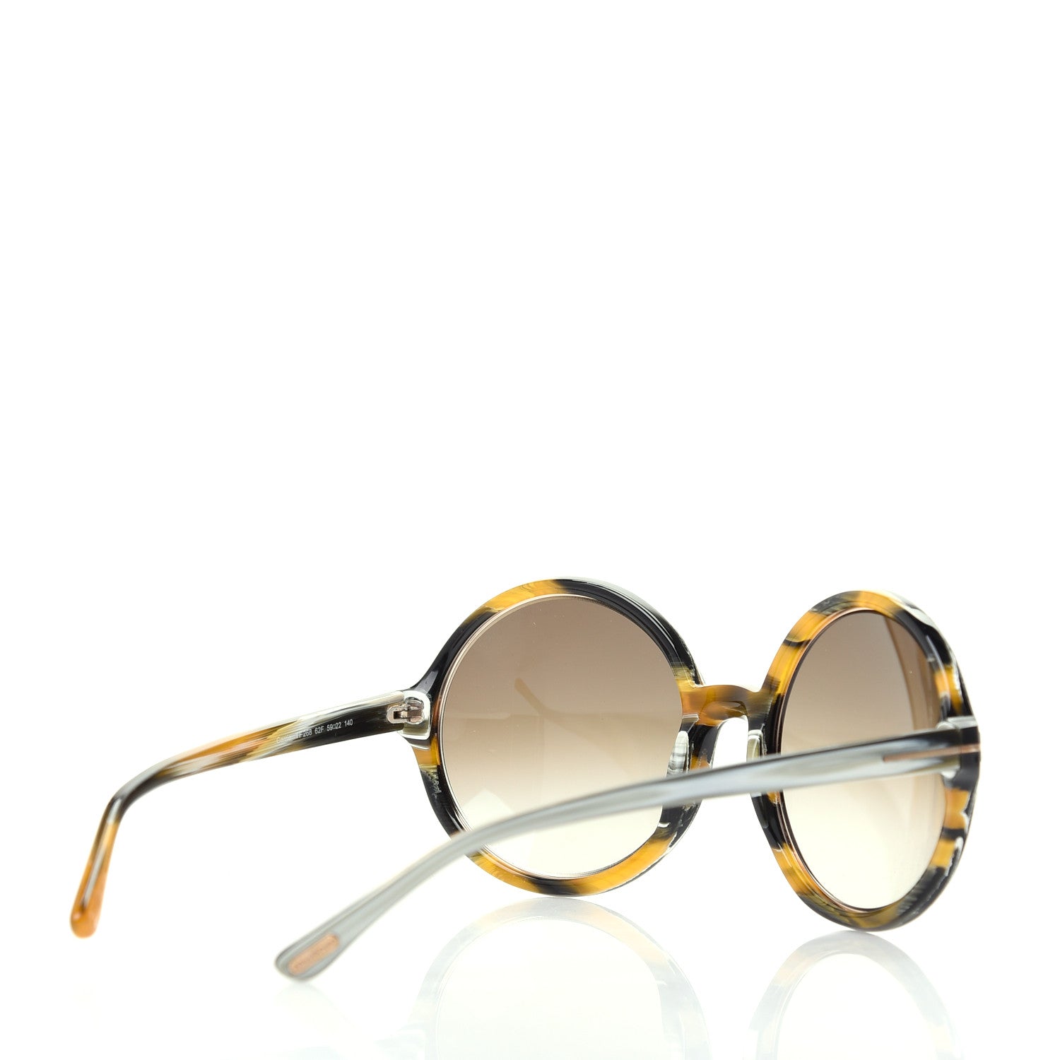 Tom Ford Acetate Carrie Sunglasses TF268 Grey Horn 4 of 8