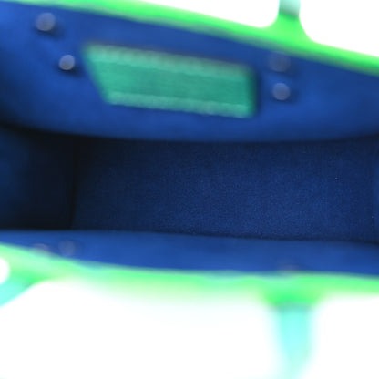 Louis Vuitton Taurillon Illusion Sac Plat XS Bleu Vert 5 of 9