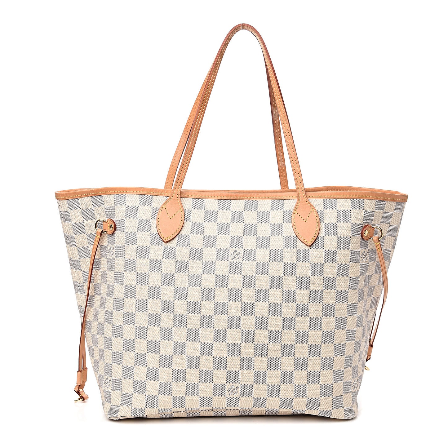 Damier Azur Neo Neverfull MM Rose Ballerine