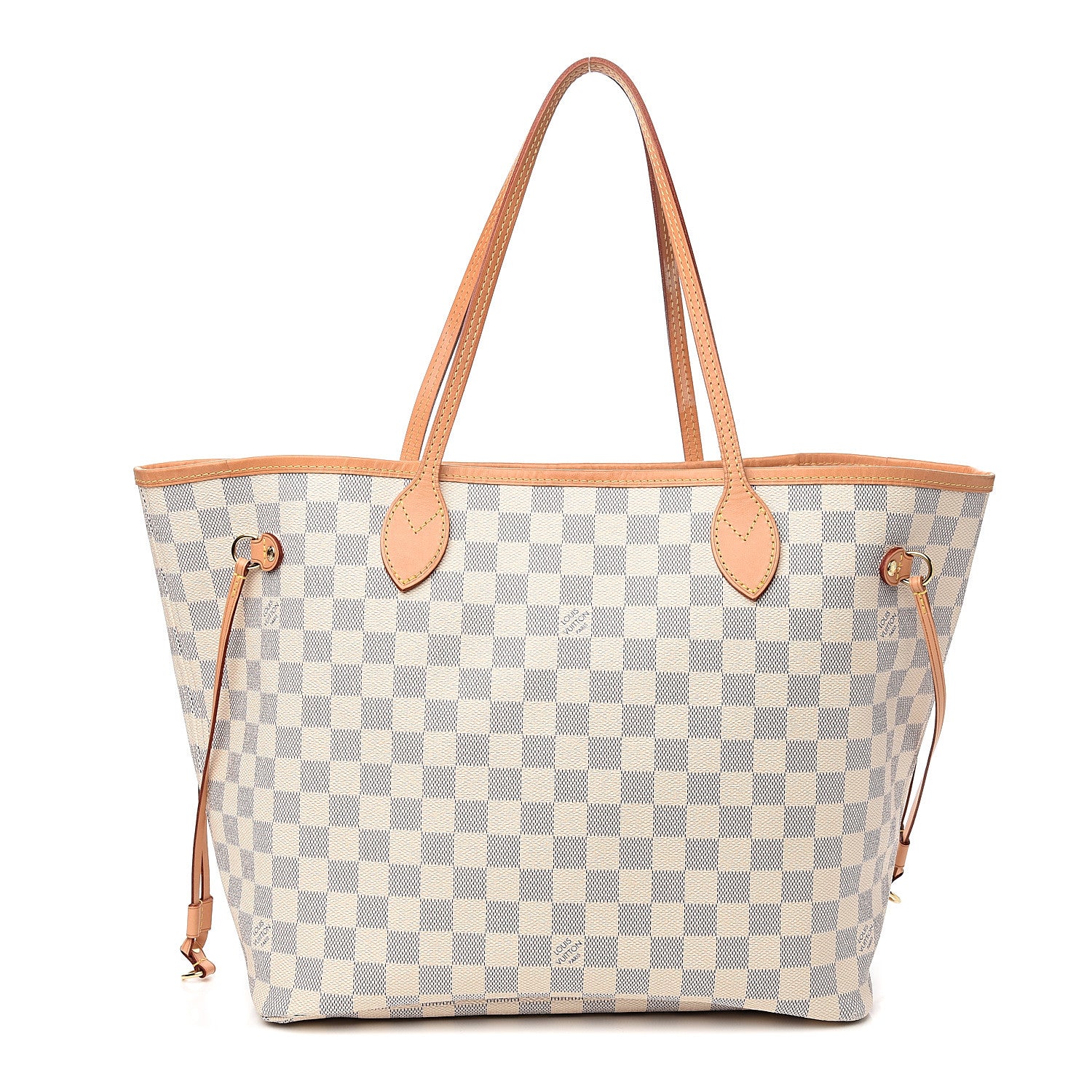 Louis Vuitton Damier Azur Neo Neverfull MM Rose Ballerine 1 of 10