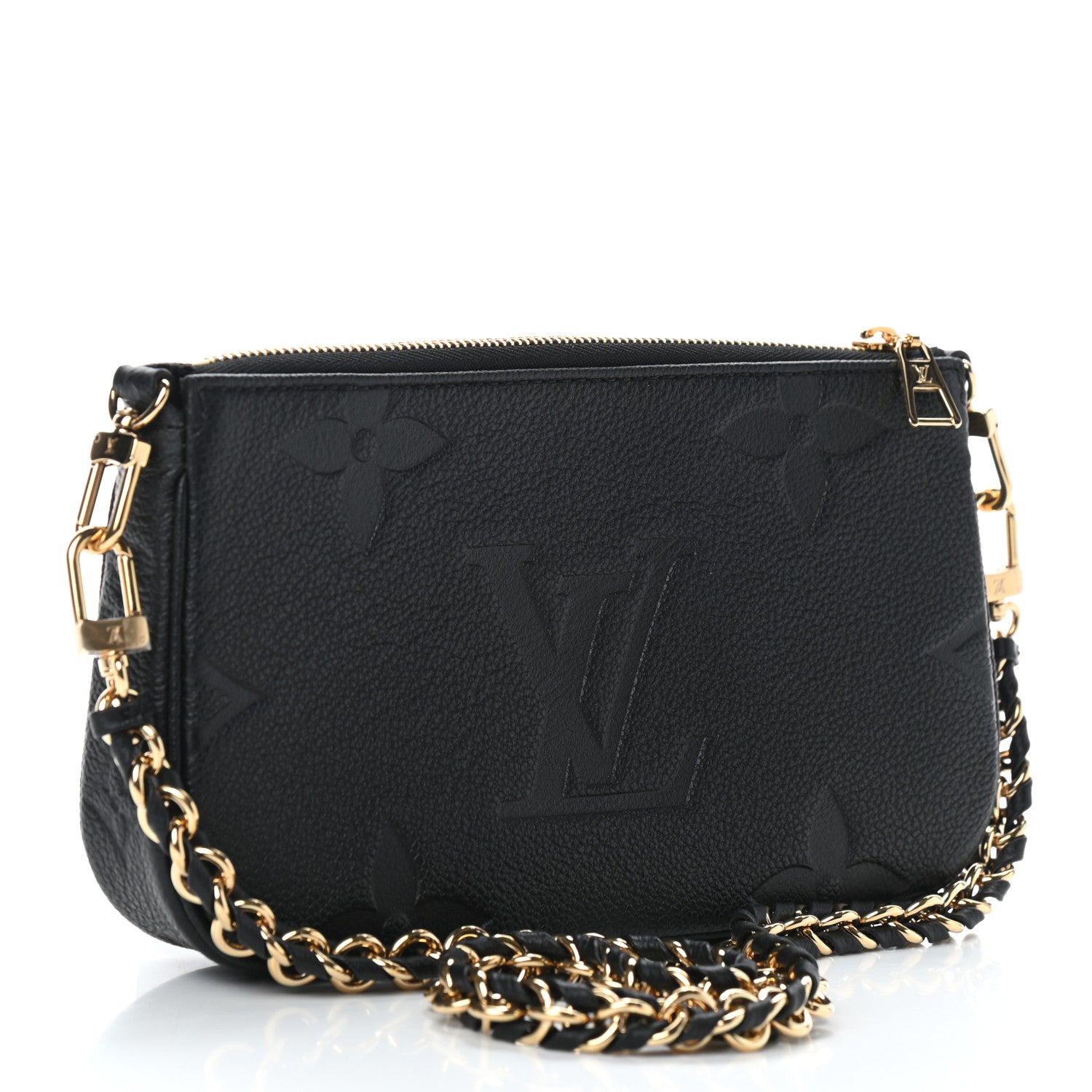 Louis Vuitton Empreinte Monogram Giant Multi Pochette Accessories Mini Pochette Black 2 of 7